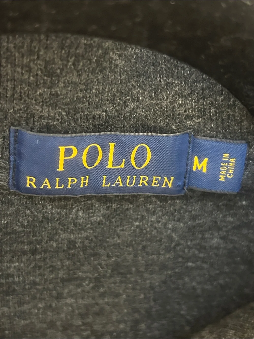 Polo Ralph Lauren Estate-Rib Men’s Quarter Zip Cotton Pullover Sweater Size M